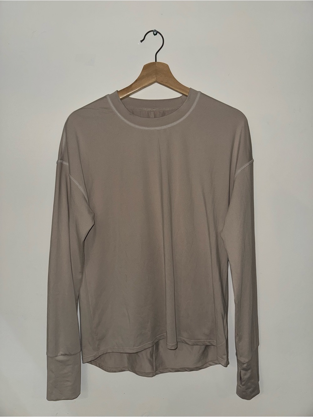 Varley Men's Long-Sleeve Crewneck Shirt - Taupe